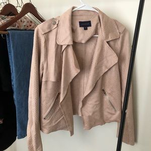 Pink Moto jacket, Skies are Blue, Small